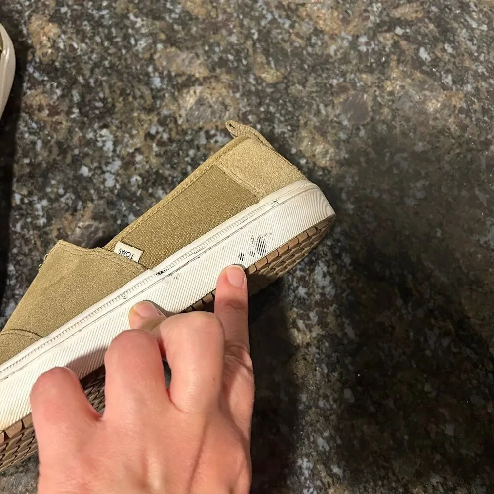 Tom’s Alpargata Terrain Men’s Sneakers Shoes Suede Slip On Olive 10